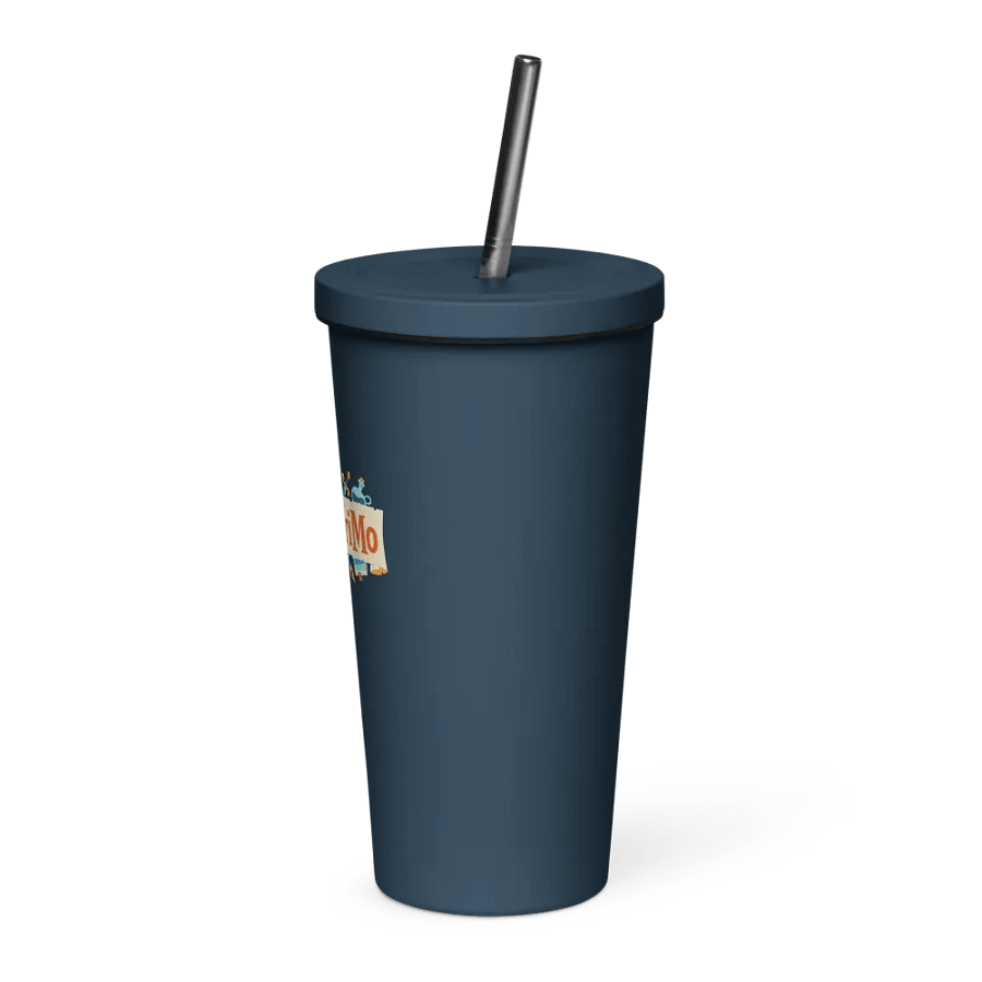 Insulated Tumbler with a Straw - NaNoWriMo Logo product image (3)