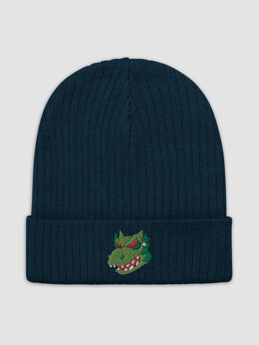 Angry Dragon Green Recycled Cuffed Beanie product image (2)