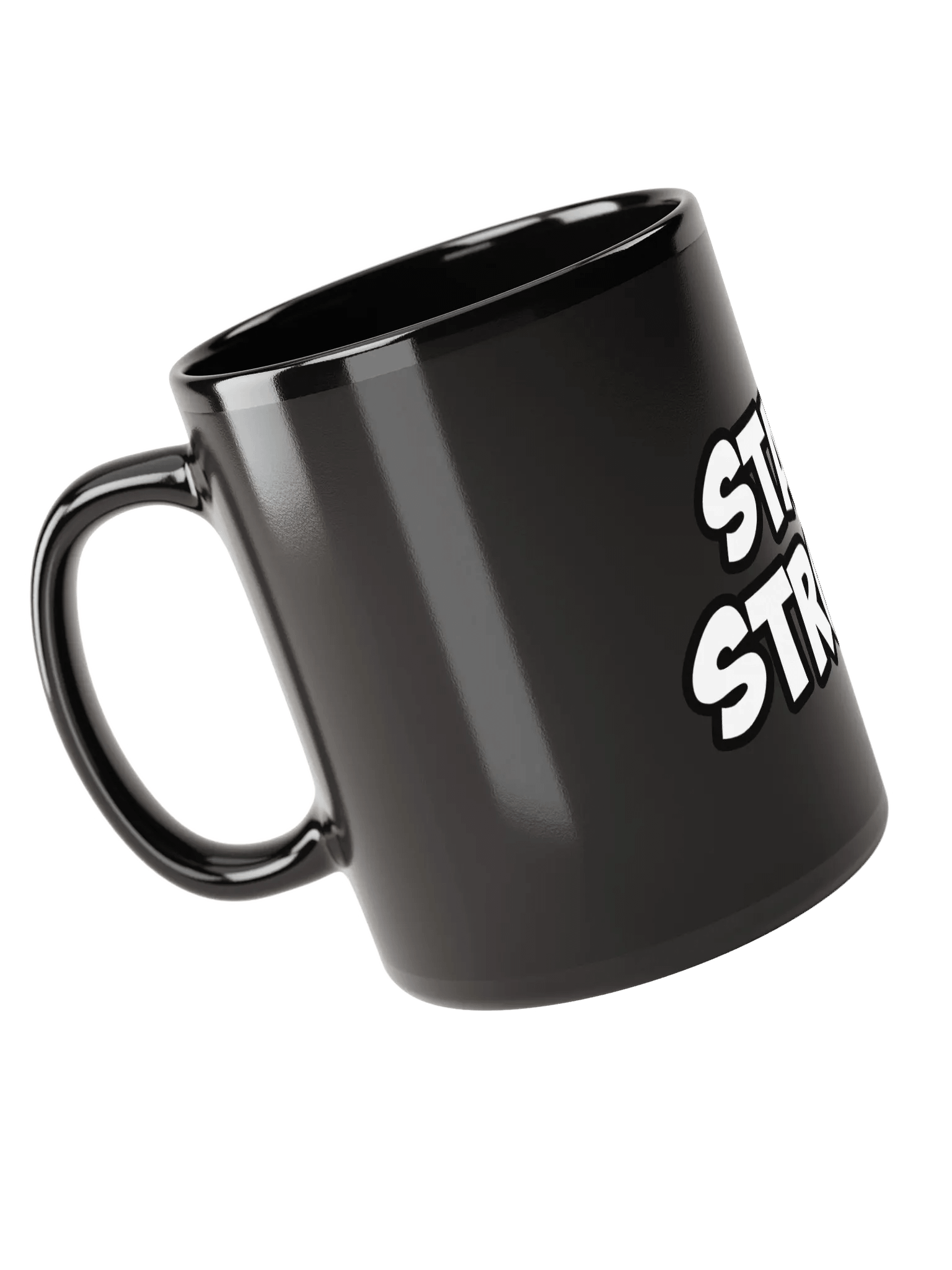 START STRONG Black Glossy Mug product image (3)