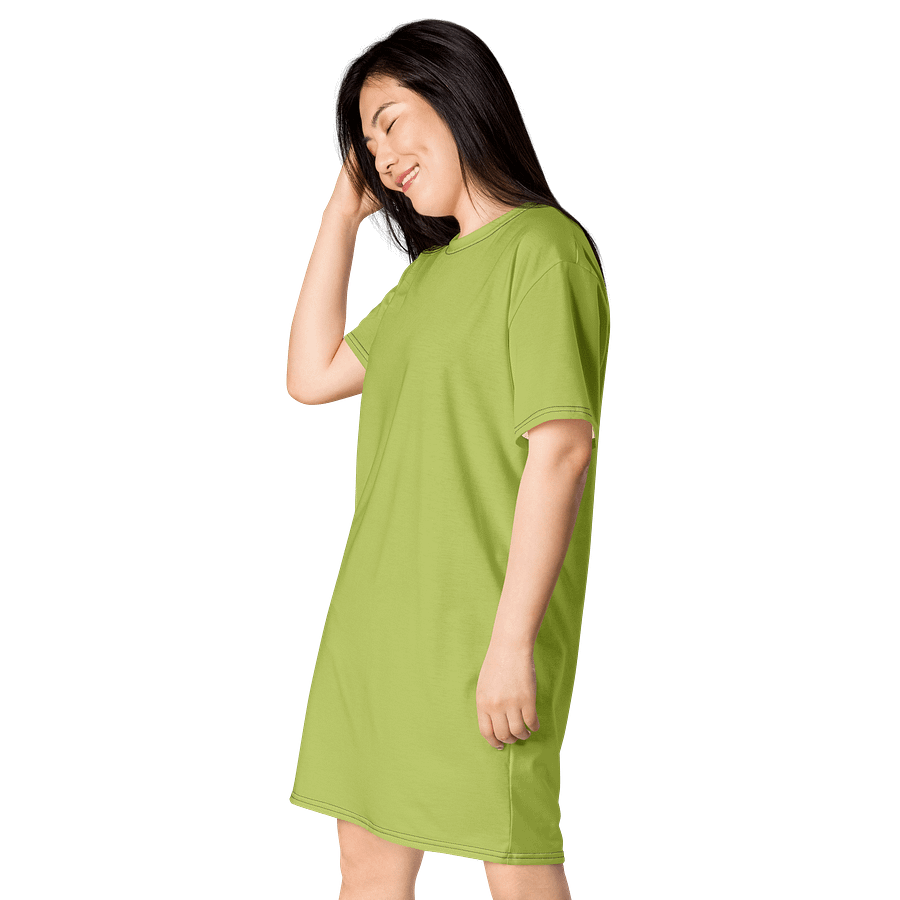 Oversized T-Shirt Dress - Vibrant Wild Willow, Sizes 2XS-6XL product image (3)
