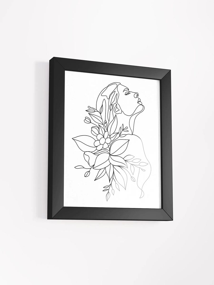 Emily - Framed High-Quality Matte Poster - Woman Line Art Print product image (21)