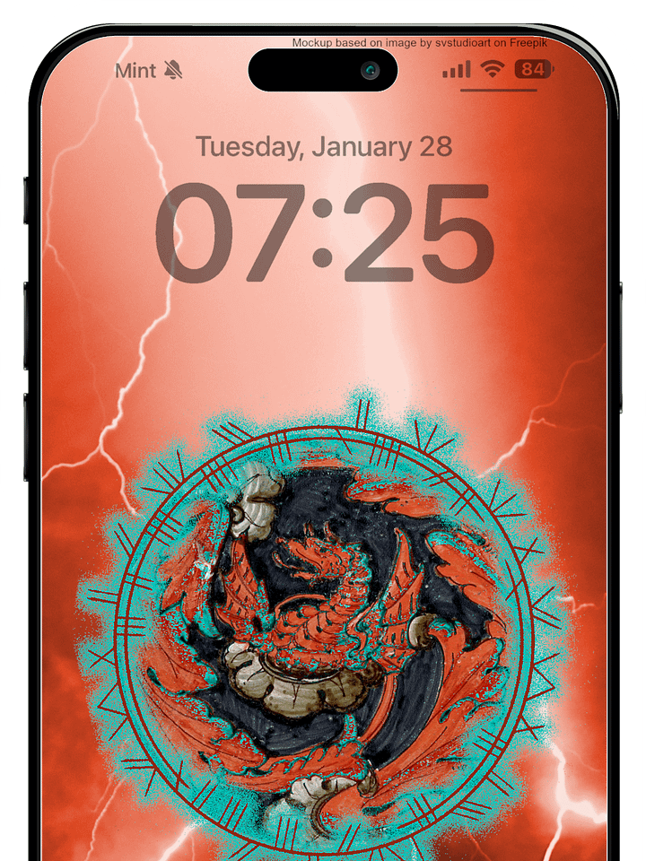 Bronze Dragon Phone Wallpaper product image (1)