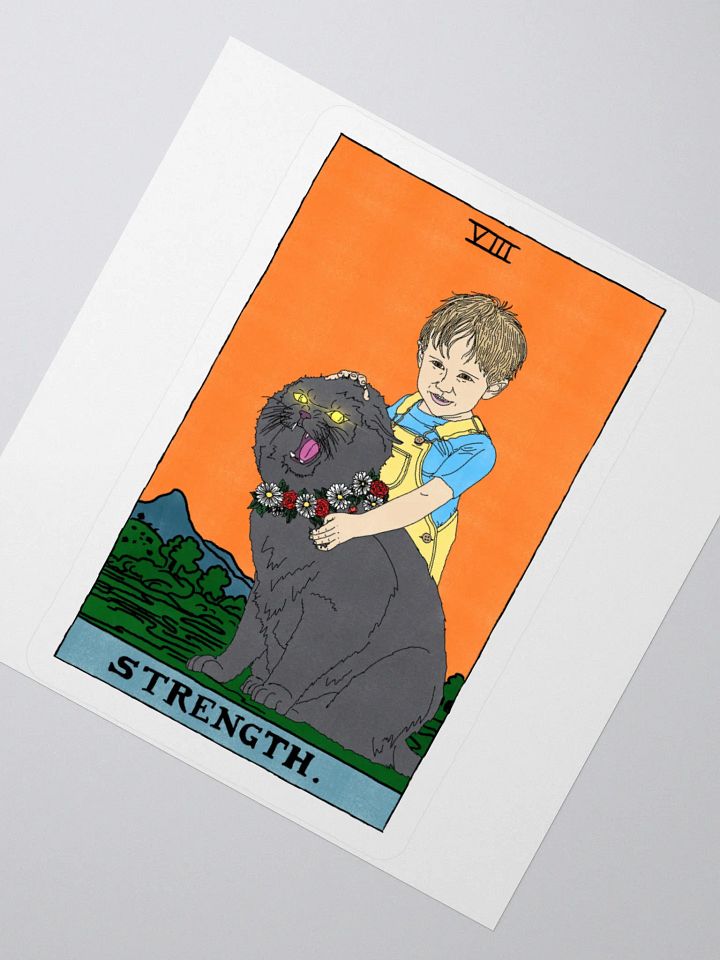 Gage and Church Strength Tarot Card Sticker product image (2)