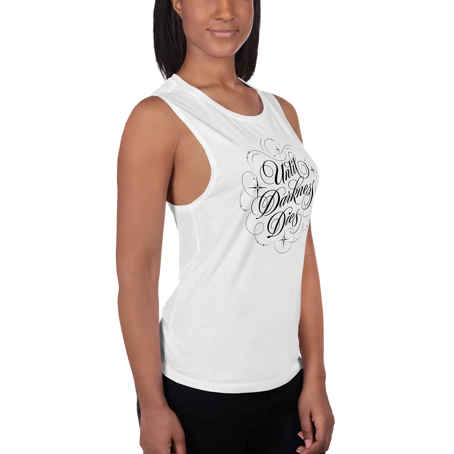 Until Darkness Dies (swirls design) Bella+Canvas Women's Flowy Muscle Tank product image (50)