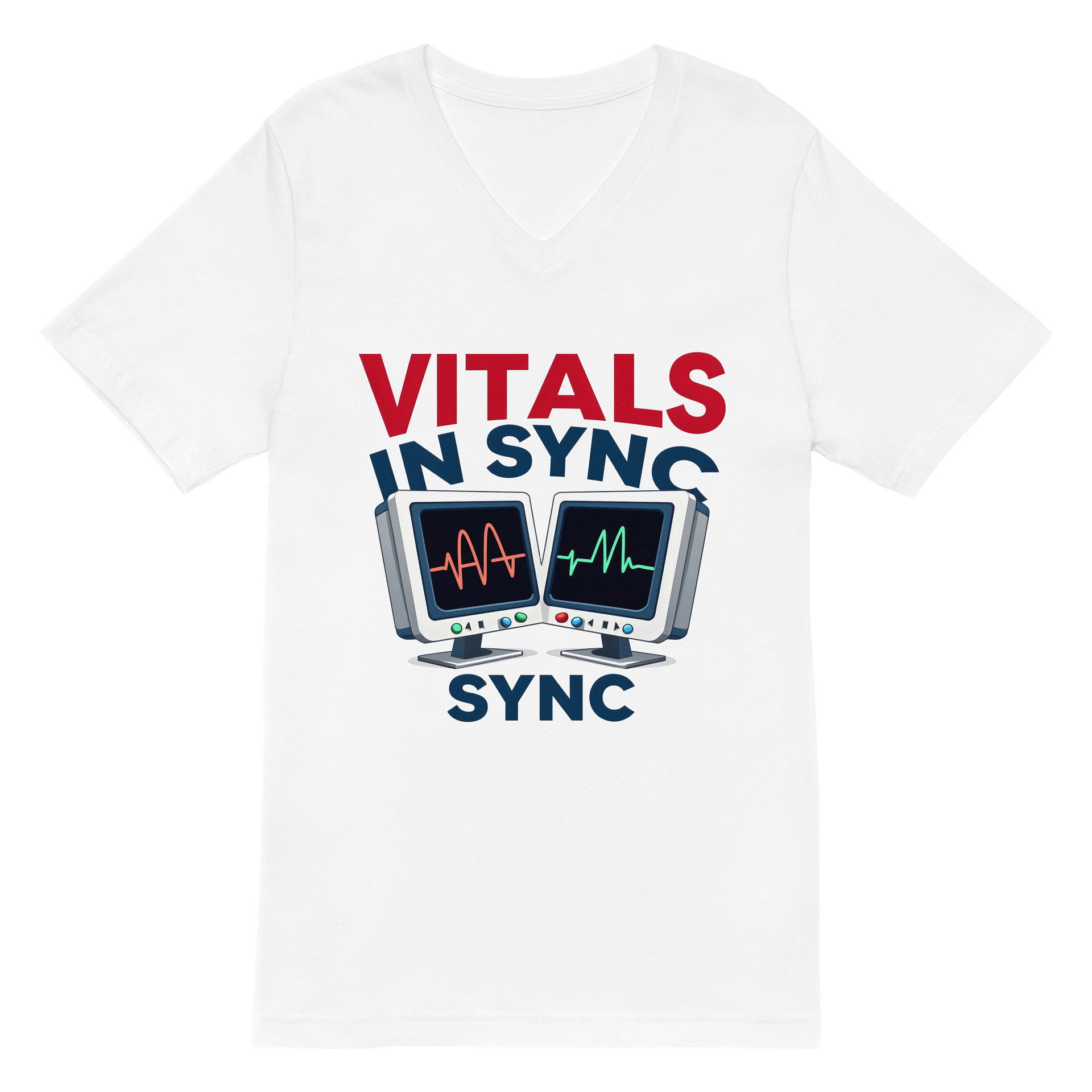 Synced Vitals V-Neck Tee product image (2)