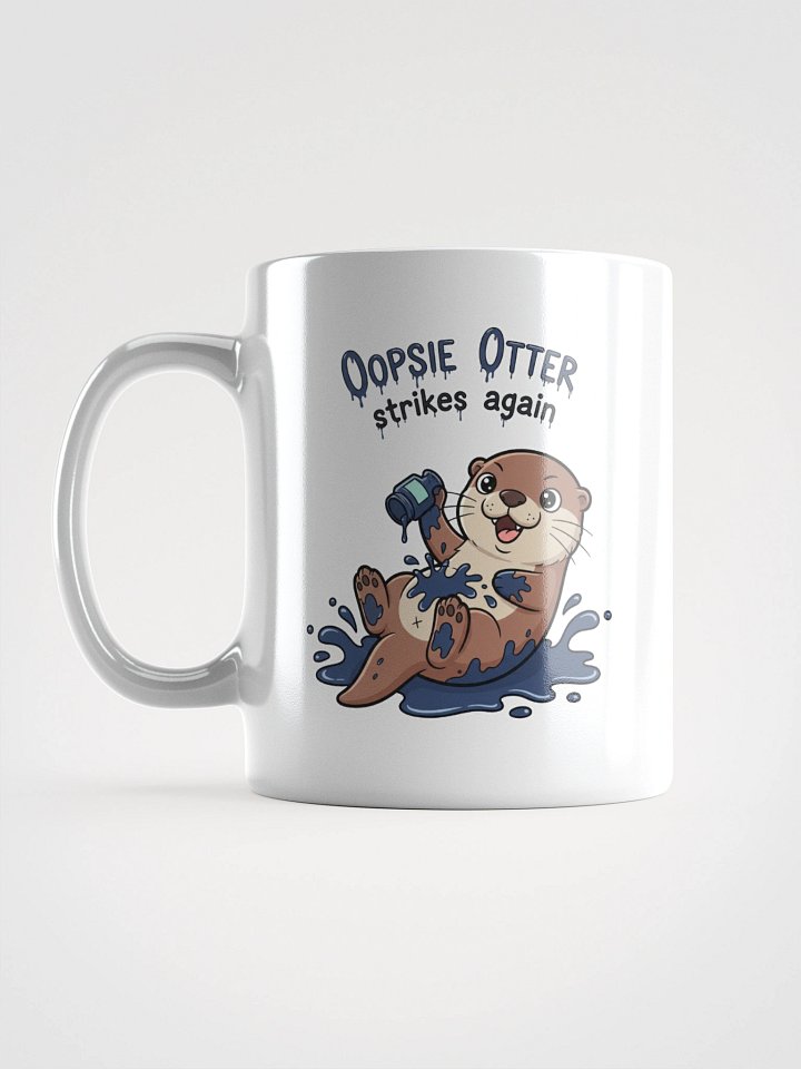 Otter Spilled the Ink White Glossy Mug product image (1)