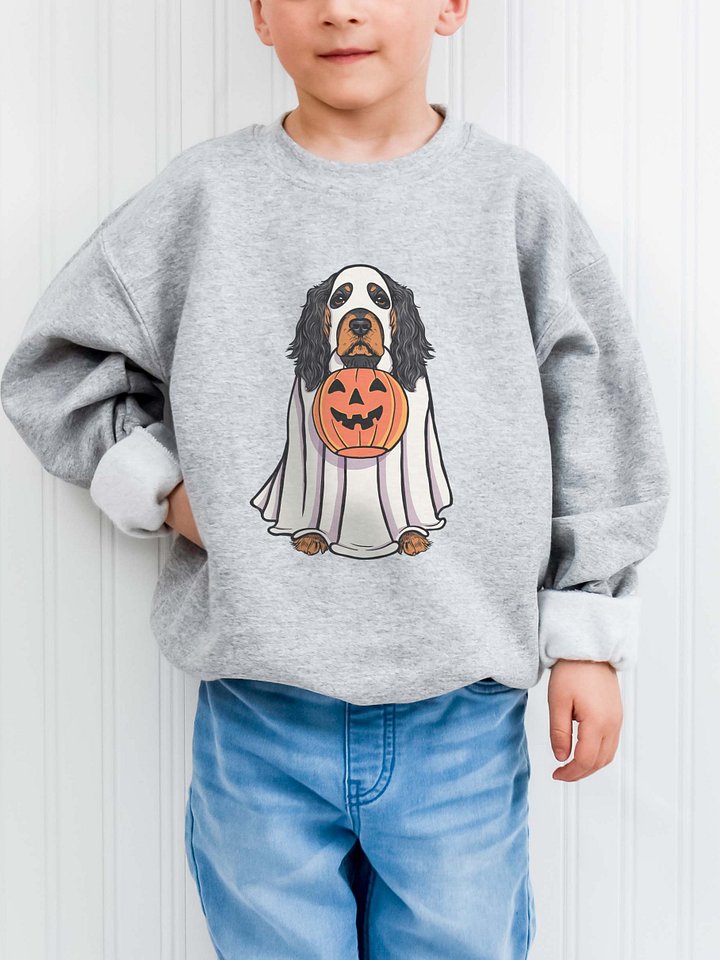 Halloween English Cocker Spaniel(Black & Tan) Youth Sweatshirt product image (1)