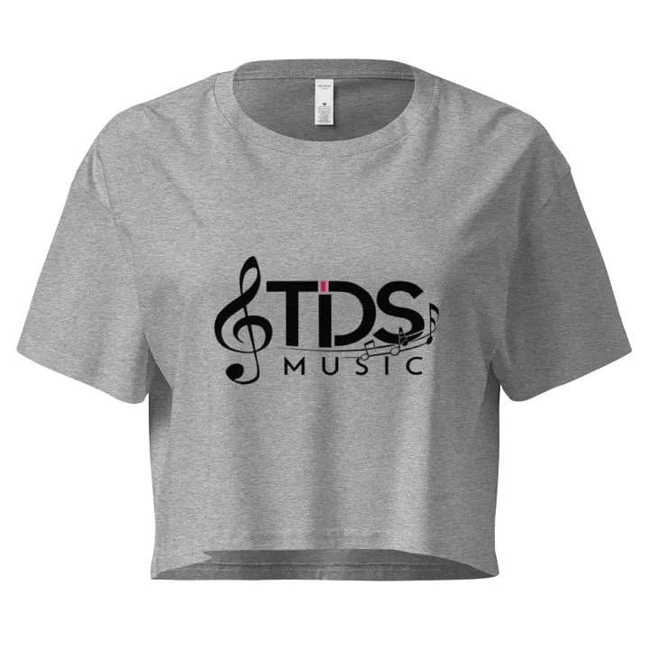 TDS Music Women's Cropped T-Shirt with Music Note Logo in Multiple Colors (XS-XL) product image (1)