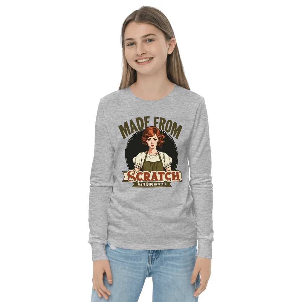 Scratch-Made Retro Chef Youth Long Sleeve Tee product image (21)
