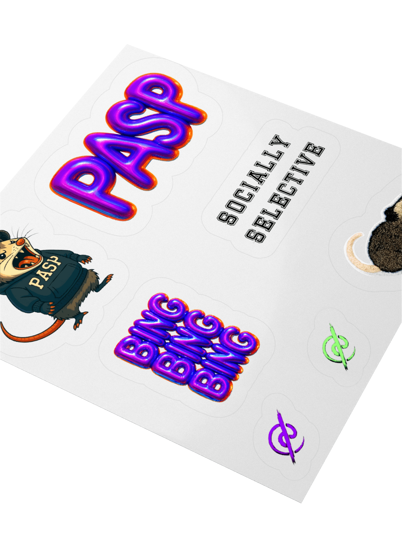 Pretty AntiSocial Fall/Winter 2025 Sticker Sheet product image (3)