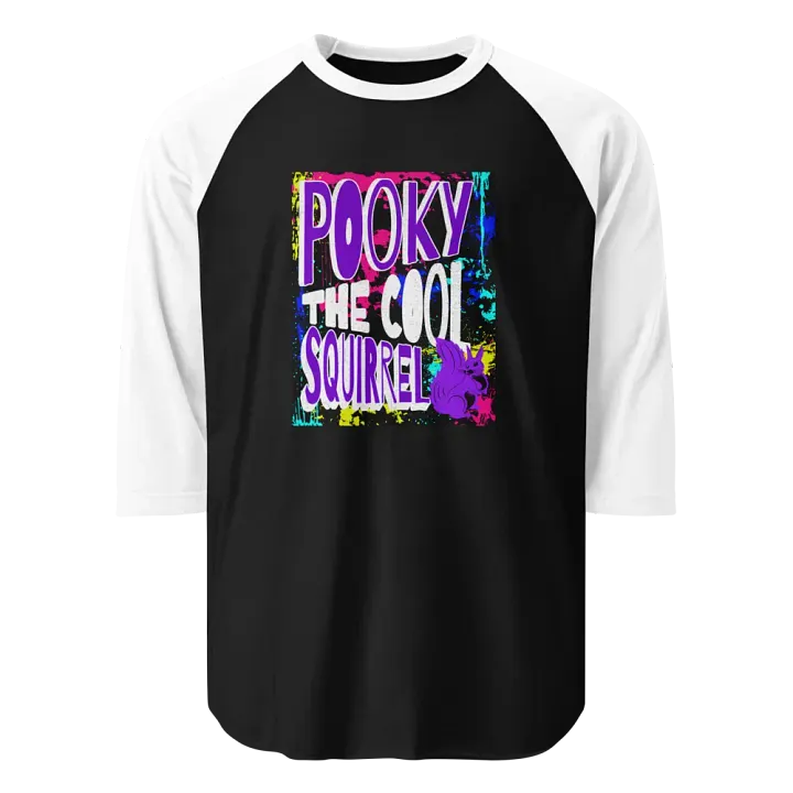 POOKY THE COOL SQUIRREL RAGLAN TEE product image (1)