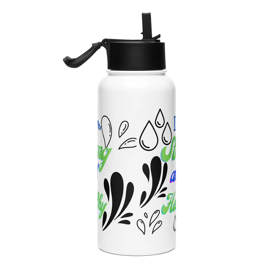 I am healthy Stainless Steel Water Bottle For health conscious moms ladies and men product image (4)