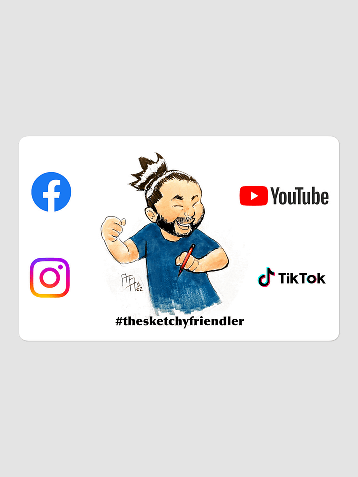 Sketchy Friendler - Bumper/Whatever Sticker product image (1)