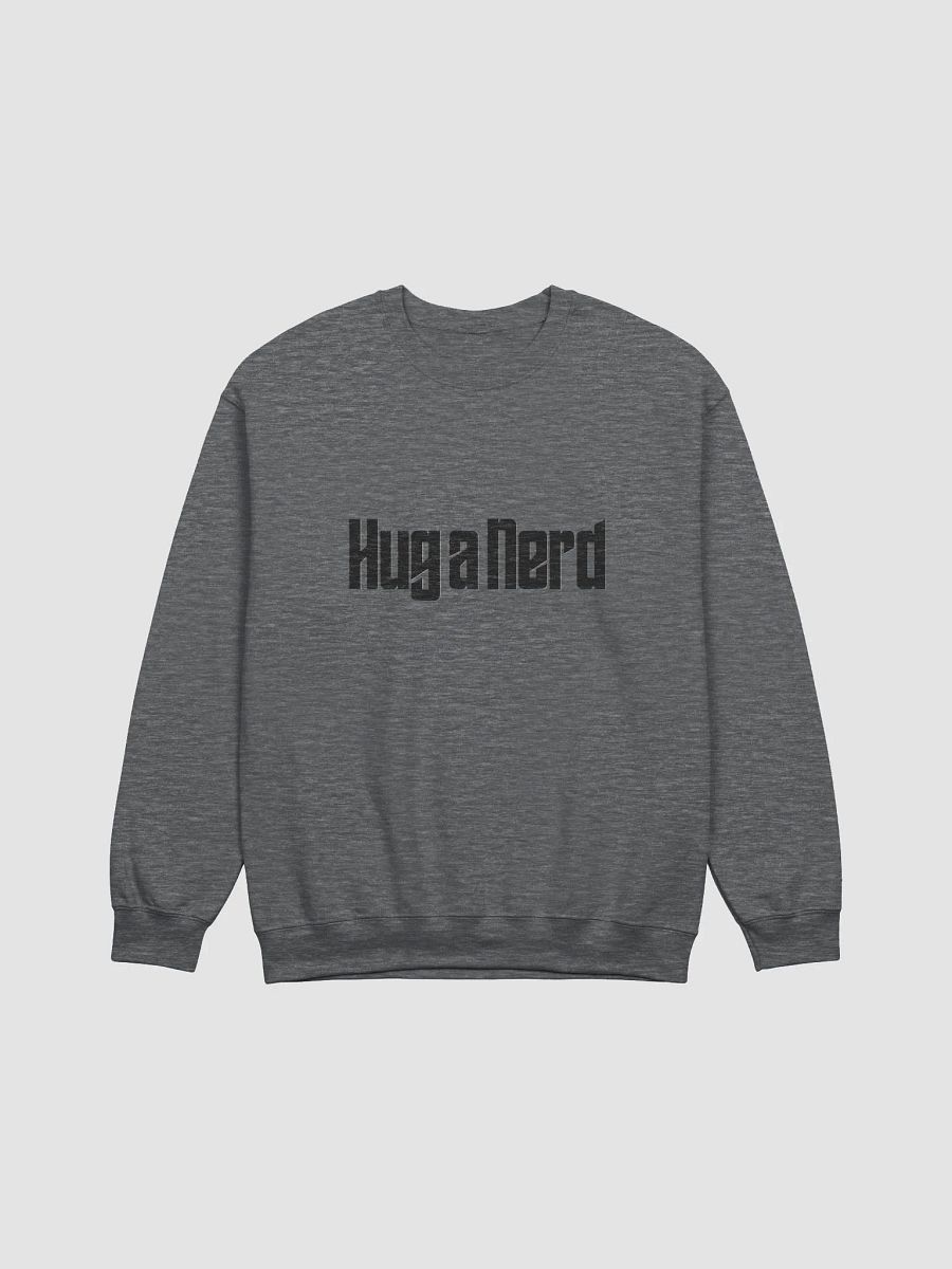 Hug a Nerd Crew Neck Black Print product image (12)