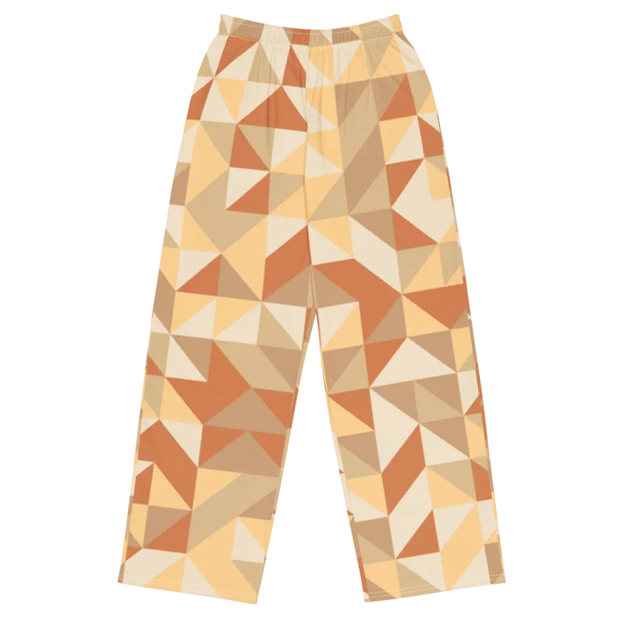 BUIII Dynamic Geometry: Warm Ember Wide-Leg Pants product image (1)