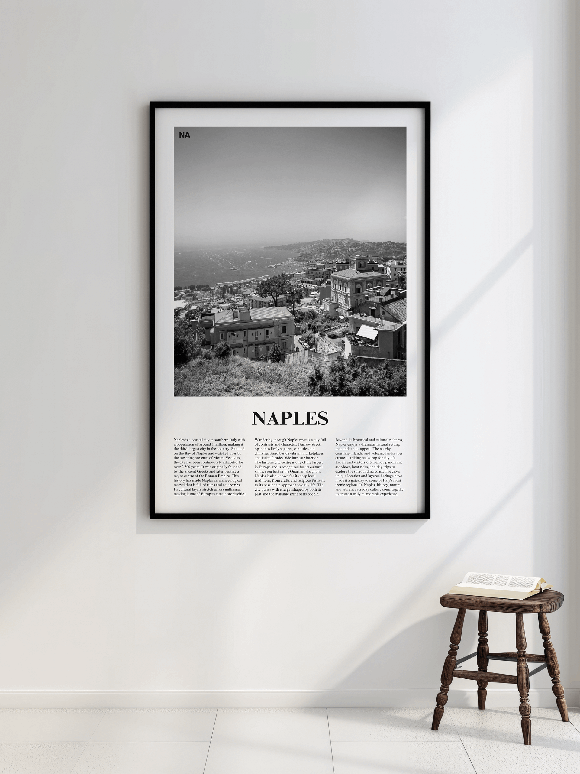 Naples 02 Newspaper Poster | Framed product image (2)