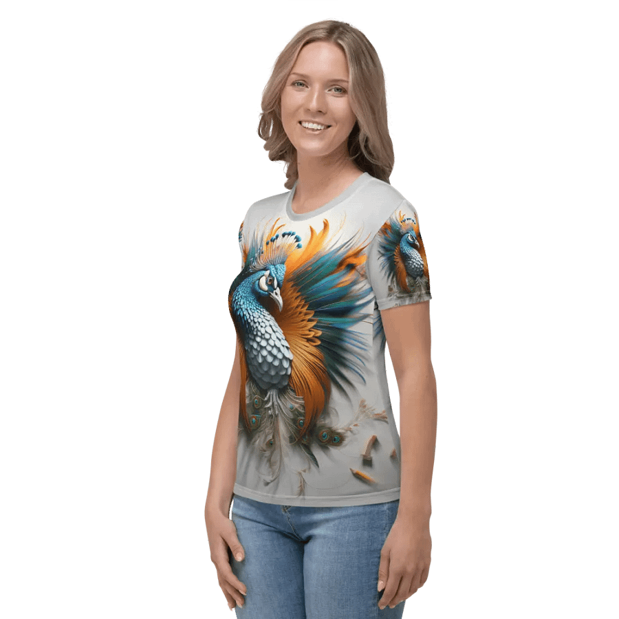 Peacock Vibrant T shirt product image (6)