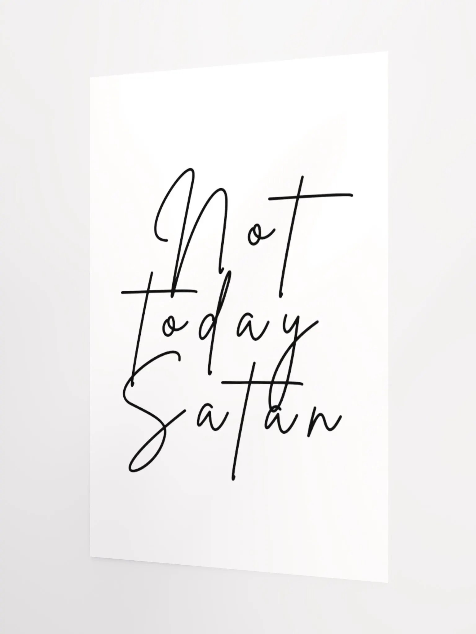 Not Today Satan Poster product image (8)