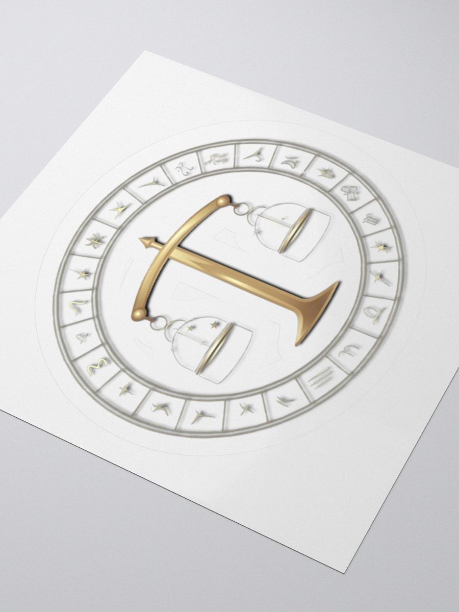 Libra Zodiac Kiss-Cut Sticker product image (8)