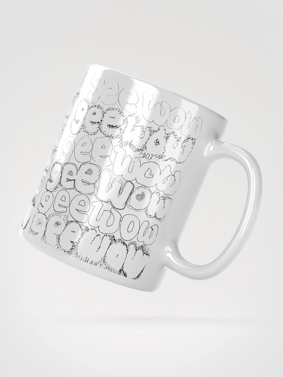 Gee Wow White Glossy Mug product image (4)