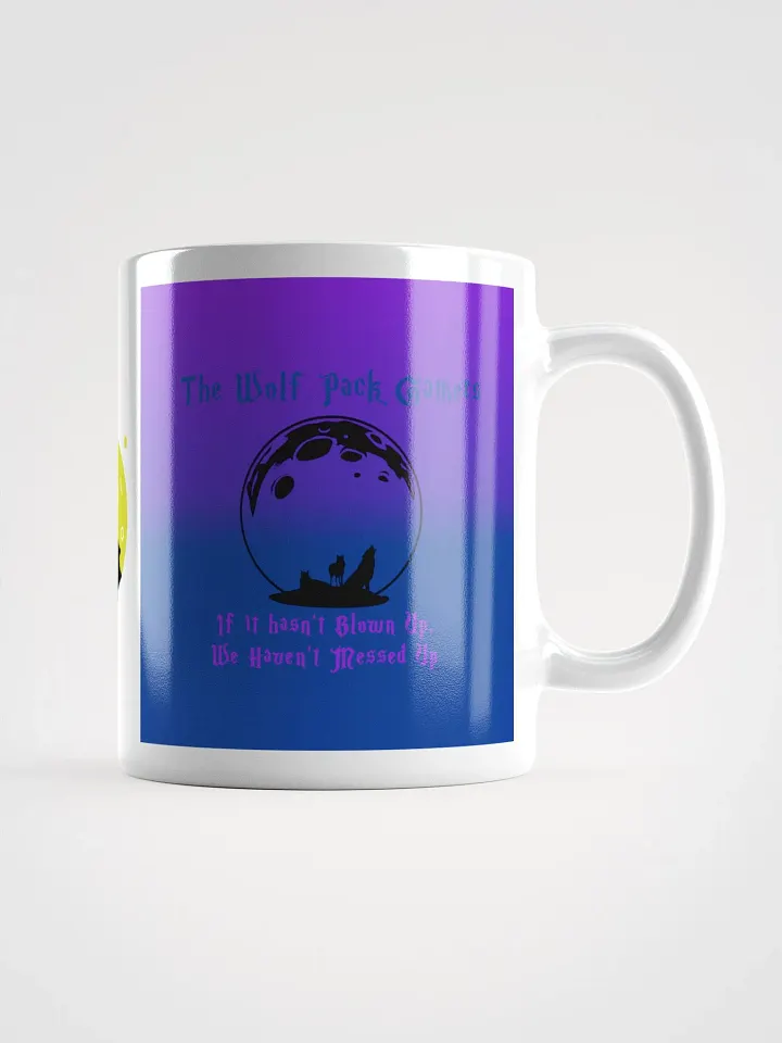 The Wolf Pack gamers Gaming Motto with Moon Mug product image (1)