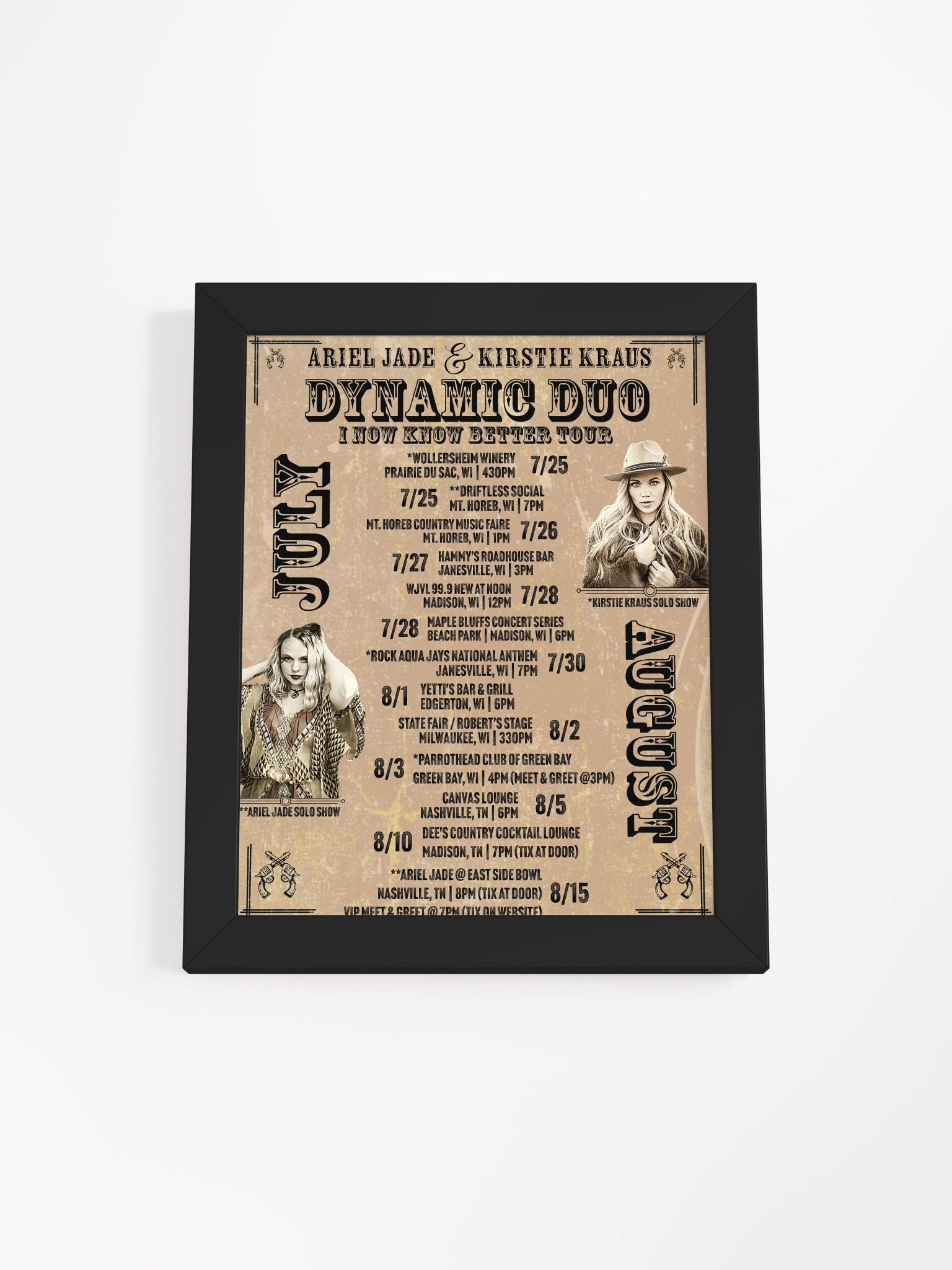 Dynamic Duo Tour Poster (Framed) product image (1)