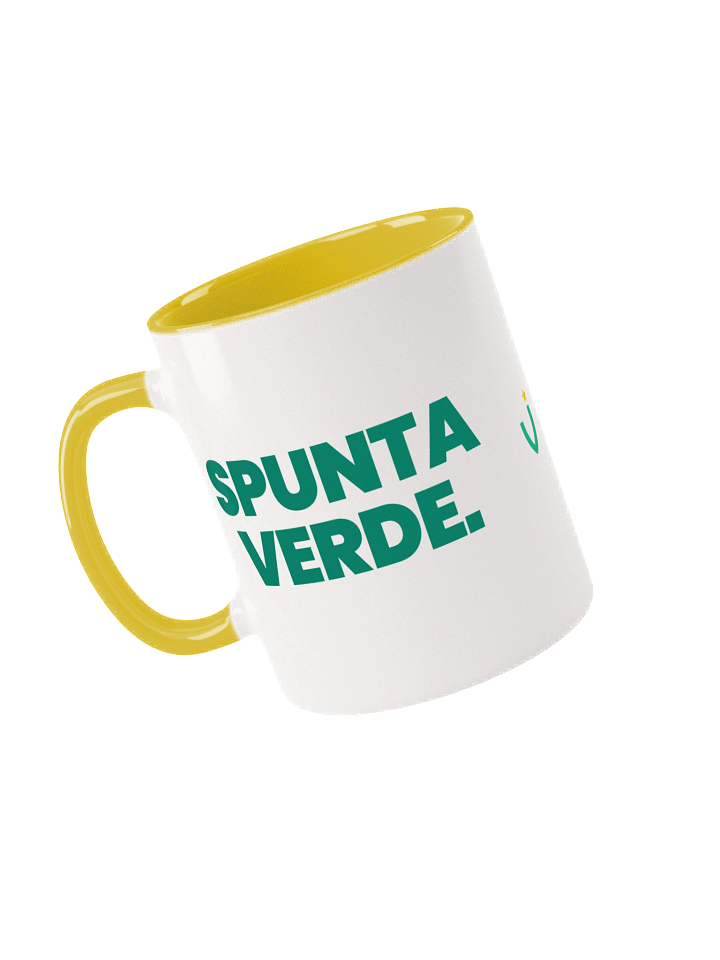 SPUNTA VERDE Ceramic Mug with Yellow Inside product image (1)