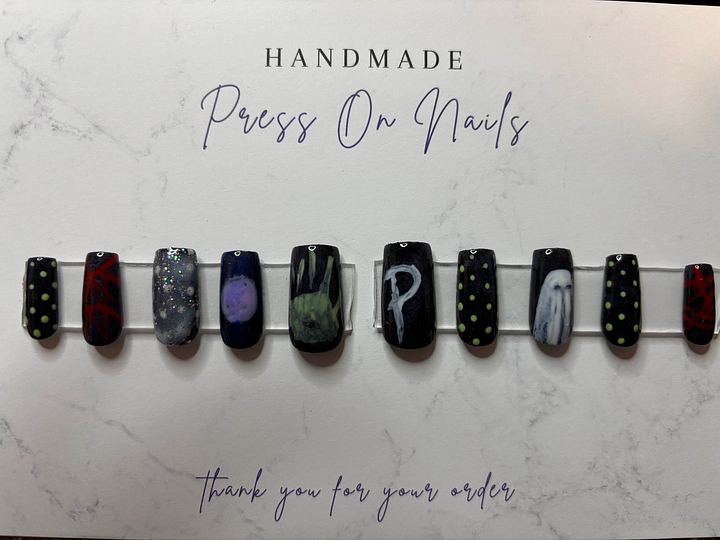 Handpainted 'Ghost Hunter' Press On Nails product image (1)