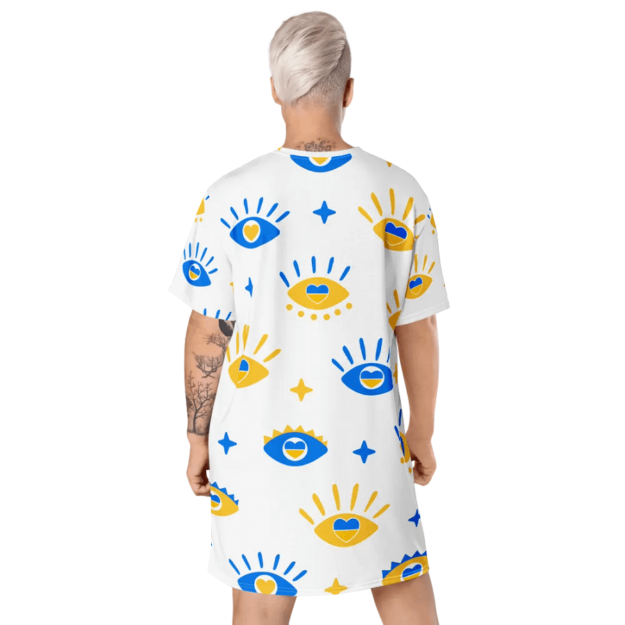 11:11 Evil Eye Divinely Protected All-Over T-Shirt Dress product image (9)