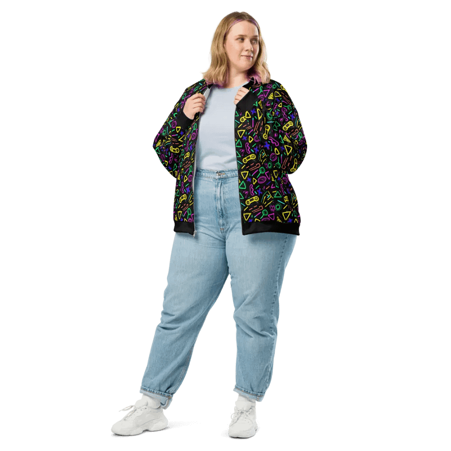 Pixel Pulse Bomber Jacket product image (4)