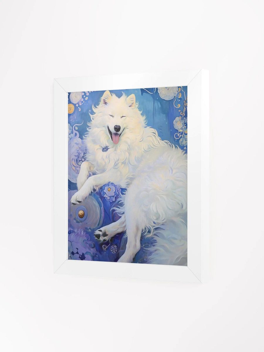 Blissful Samoyed Serenity Framed Poster product image (3)
