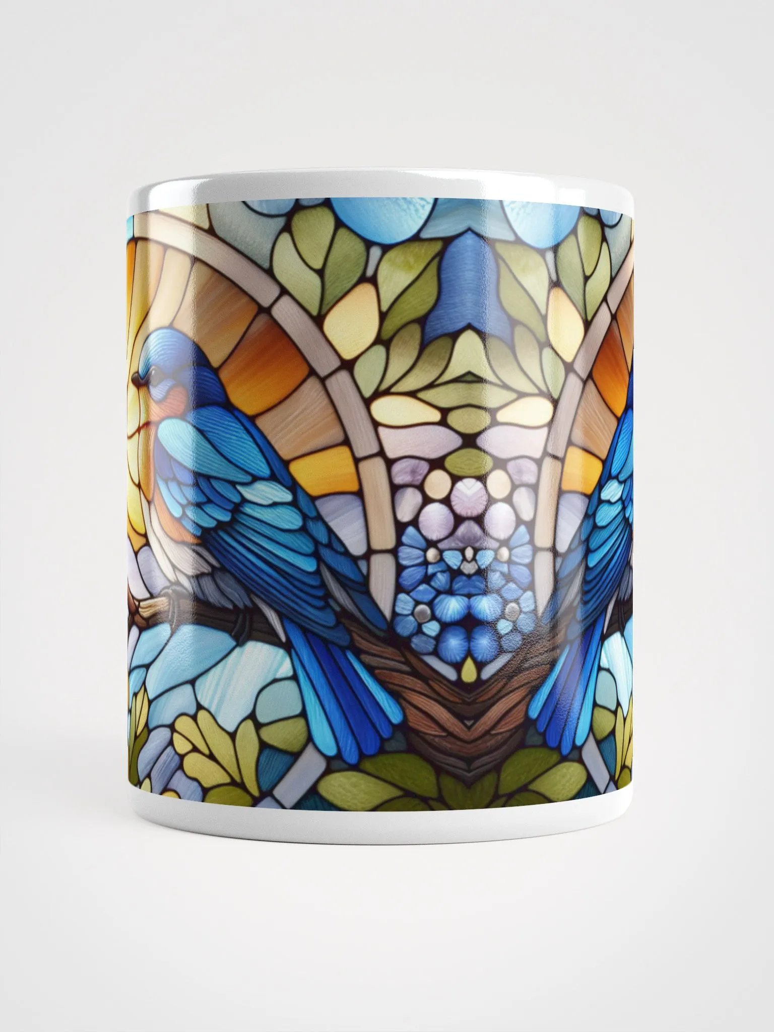 Stained Glass Bluebird Mug For Bird Lovers product image (5)