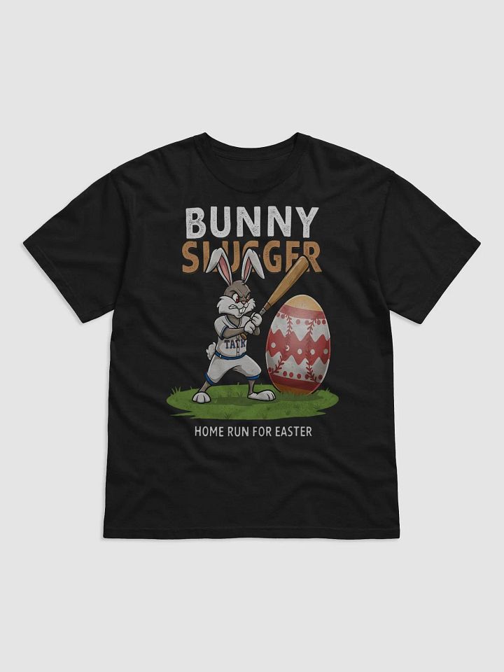 Bunny Slugger Baseball Easter T-Shirt – Funny Home Run Easter Bunny Design product image (5)
