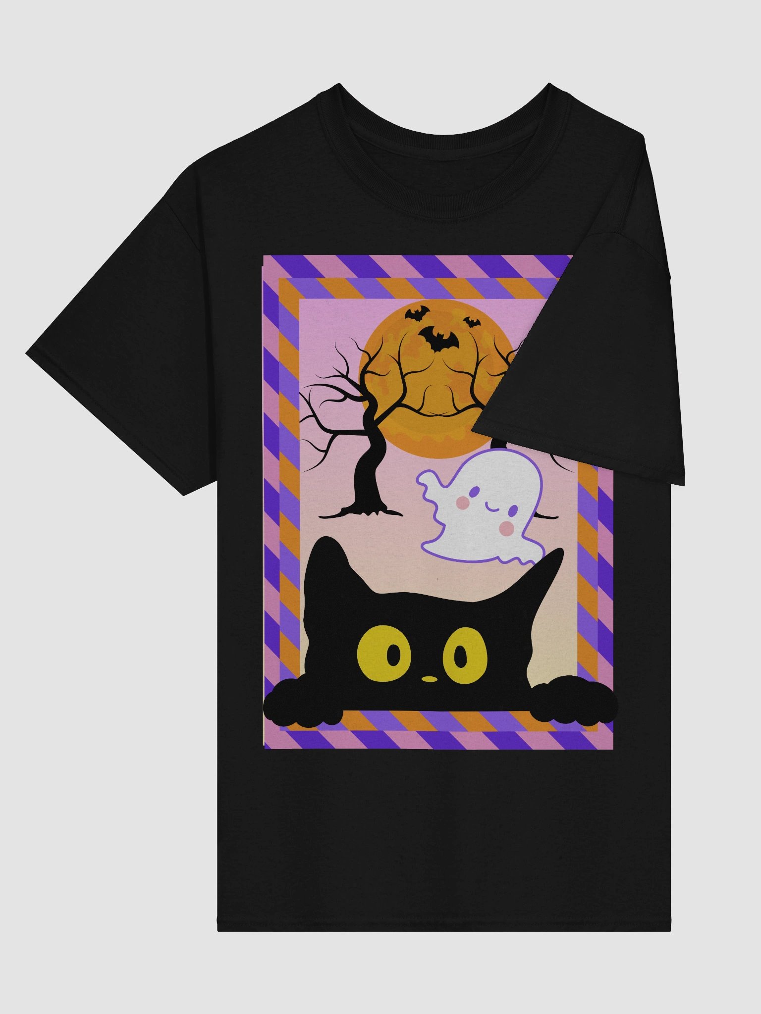 Spooked Kitty Halloween T-Shirt product image (4)