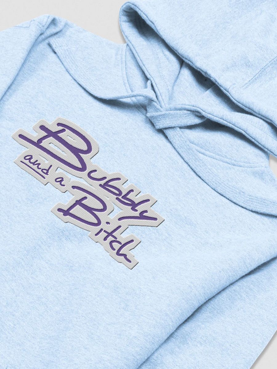 Bubbly and a B*tch (purple bubble design) embroidered heavyweight hoodie product image (29)