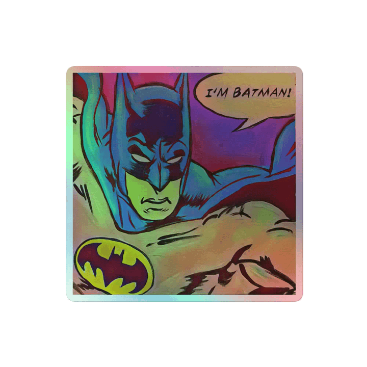 I'm Bat Guy! Holographic Sticker Sheet product image (2)