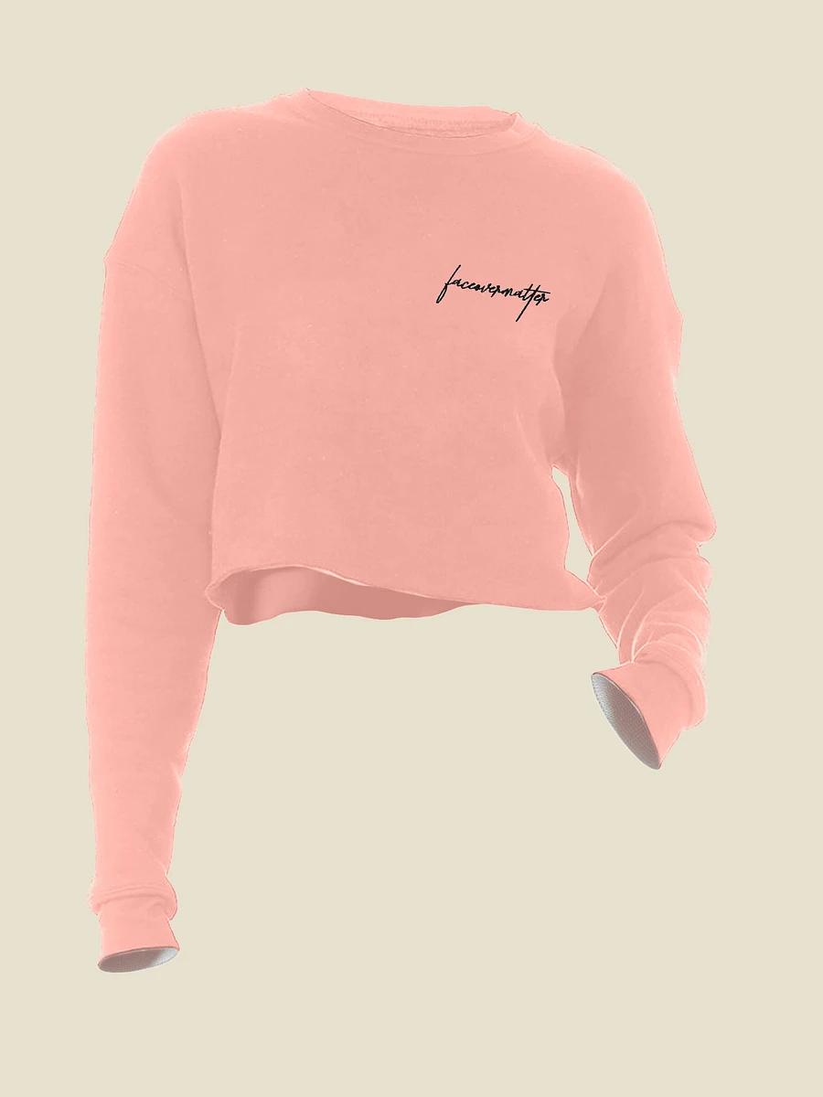 Faceovermatter Cropped Crewneck (Mauve) product image (2)
