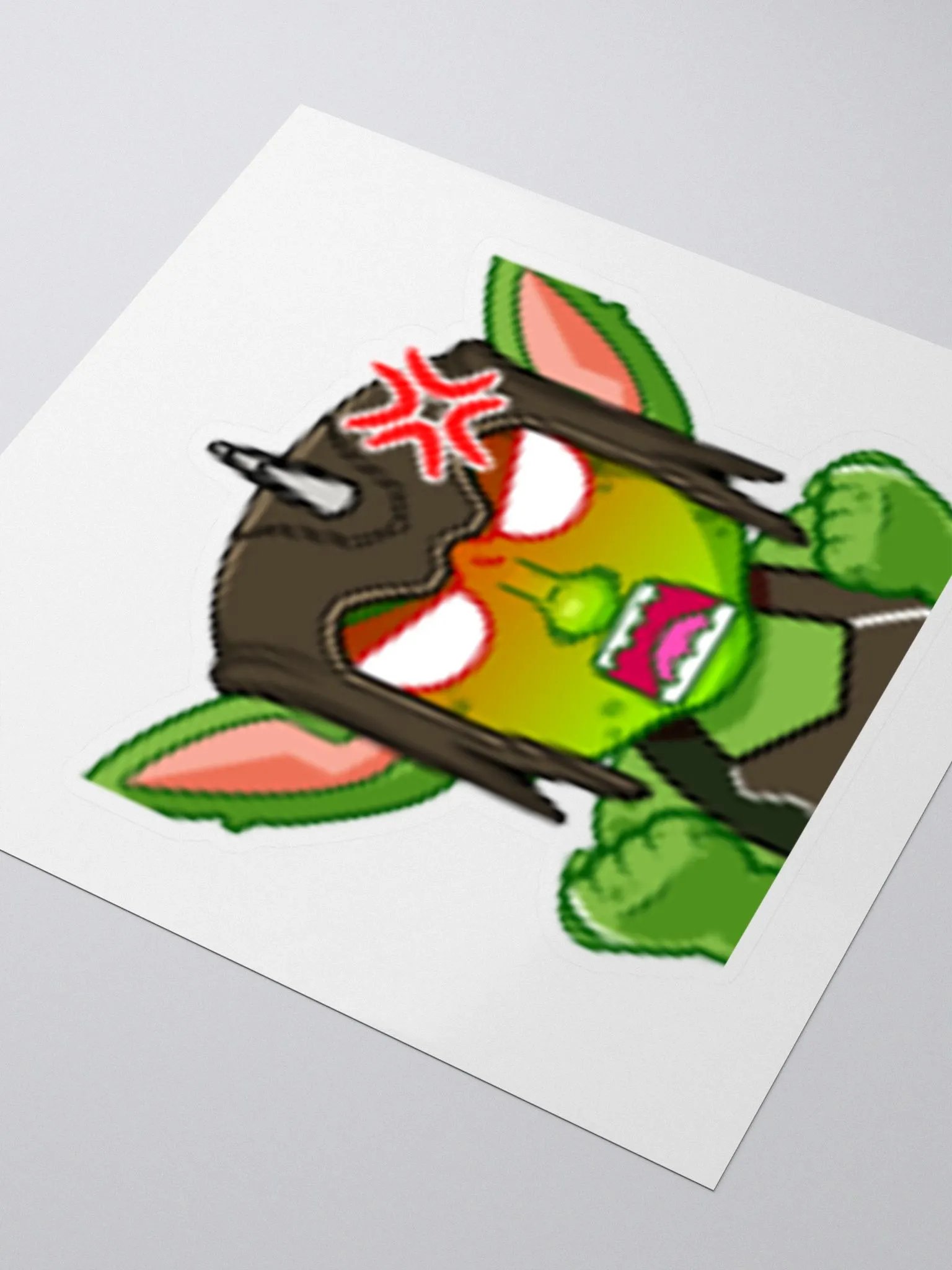 Angry Kiss Cut Sticker product image (3)
