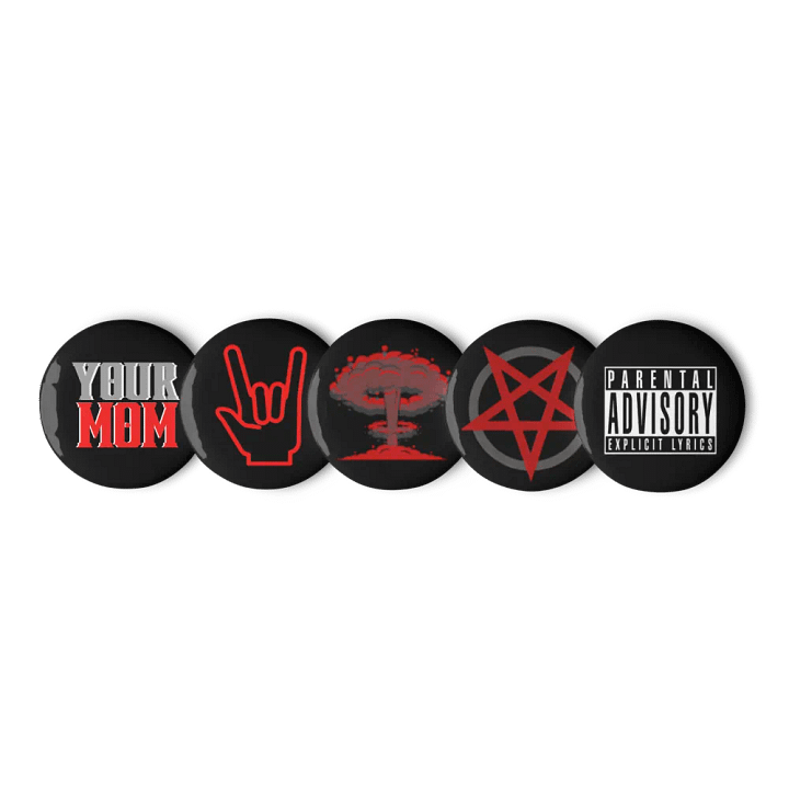Whimsical Blasphemy Emote pin set 01 product image (3)