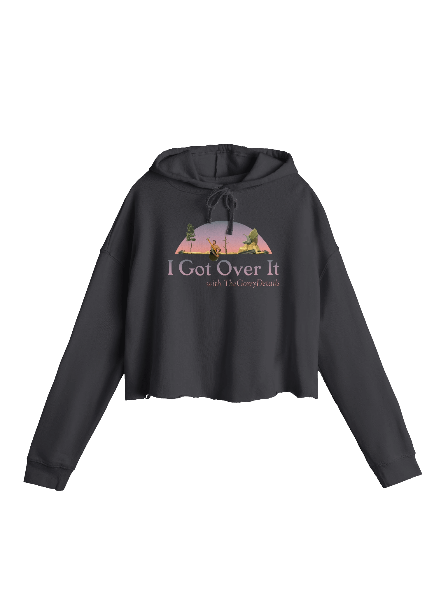 I Got Over It - Independent Trading Co. Women’s Lightweight Cropped Hoodie product image (2)