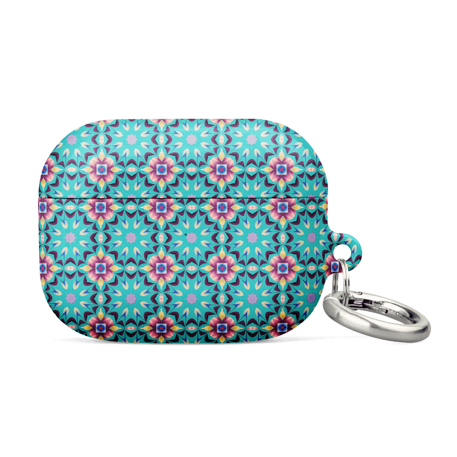 Aqua Geometric Pattern AirPods® Case product image (4)