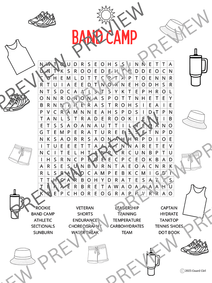 COLORGUARD WORD SEARCH PUZZLES product image (2)