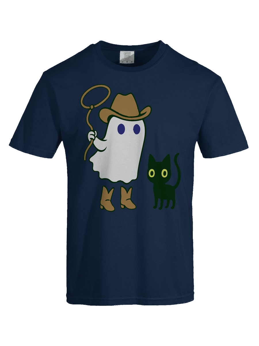Spooky Cowboy Ghost and Cat T-Shirt product image (53)