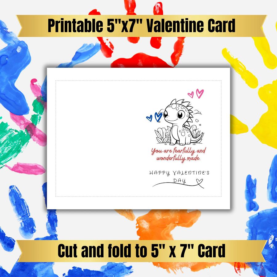 Printable classroom valentine | Christian valentine, Valentine card for kids bundle with bible word search game to download and print now product image (6)