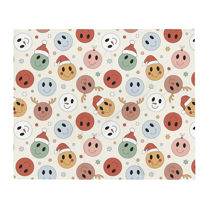 Christmas Smilies Blanket product image (1)