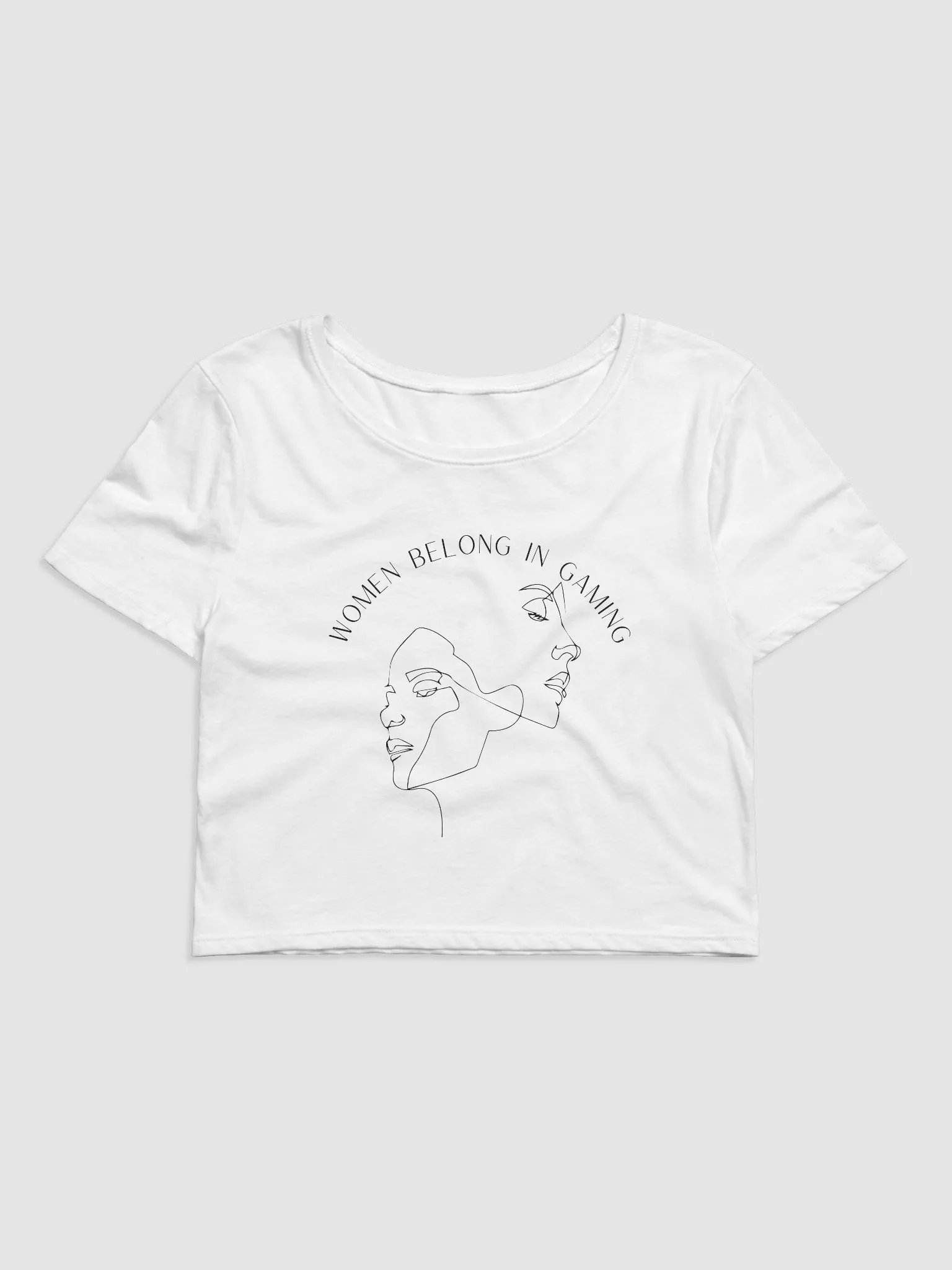 Women Belong In Gaming Cropped Tee product image (2)