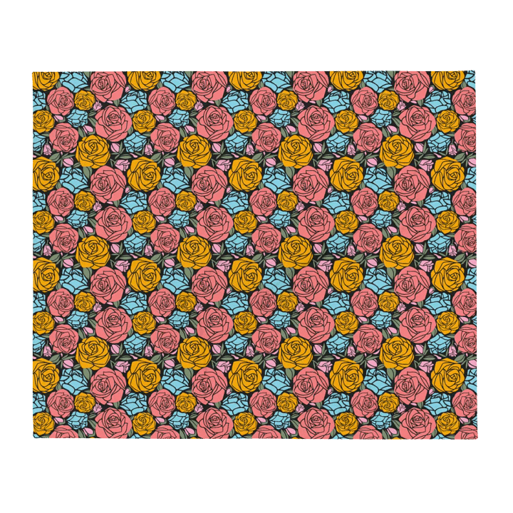 Rose Garden Reverie Throw Blanket product image (2)