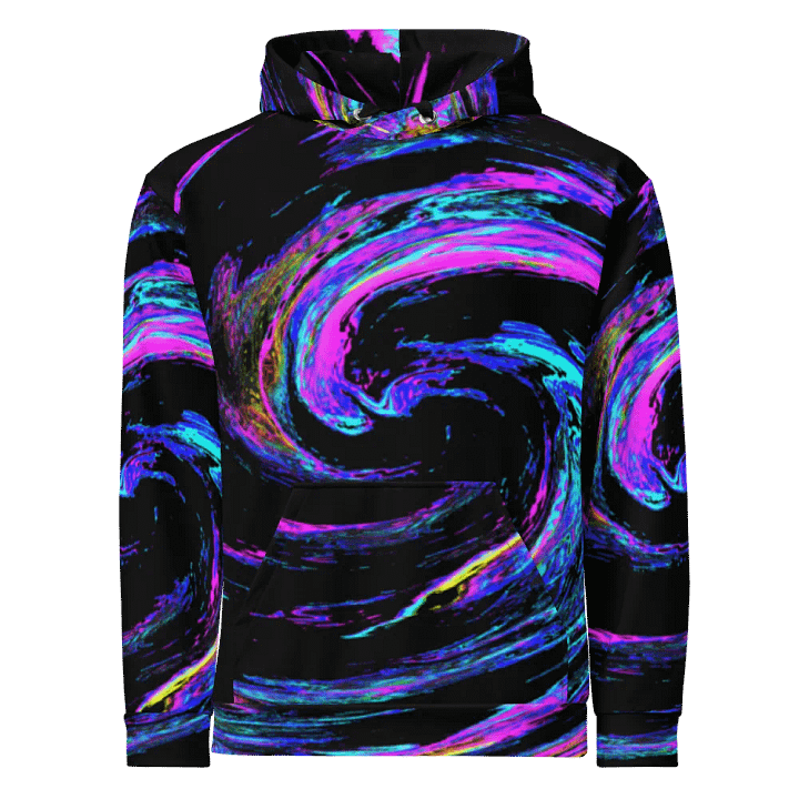 Abstract Swirling Long Grass Unisex Pull Over Hoodie product image (2)