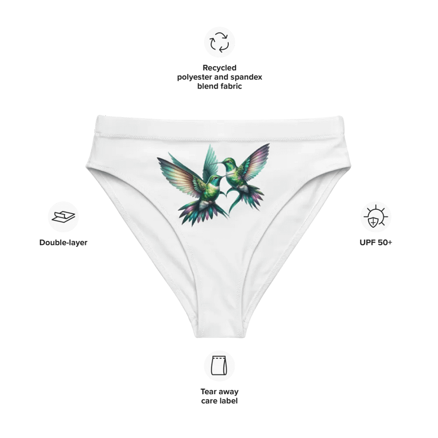 Iridescent Love High-Waisted Bikini Bottom product image (9)