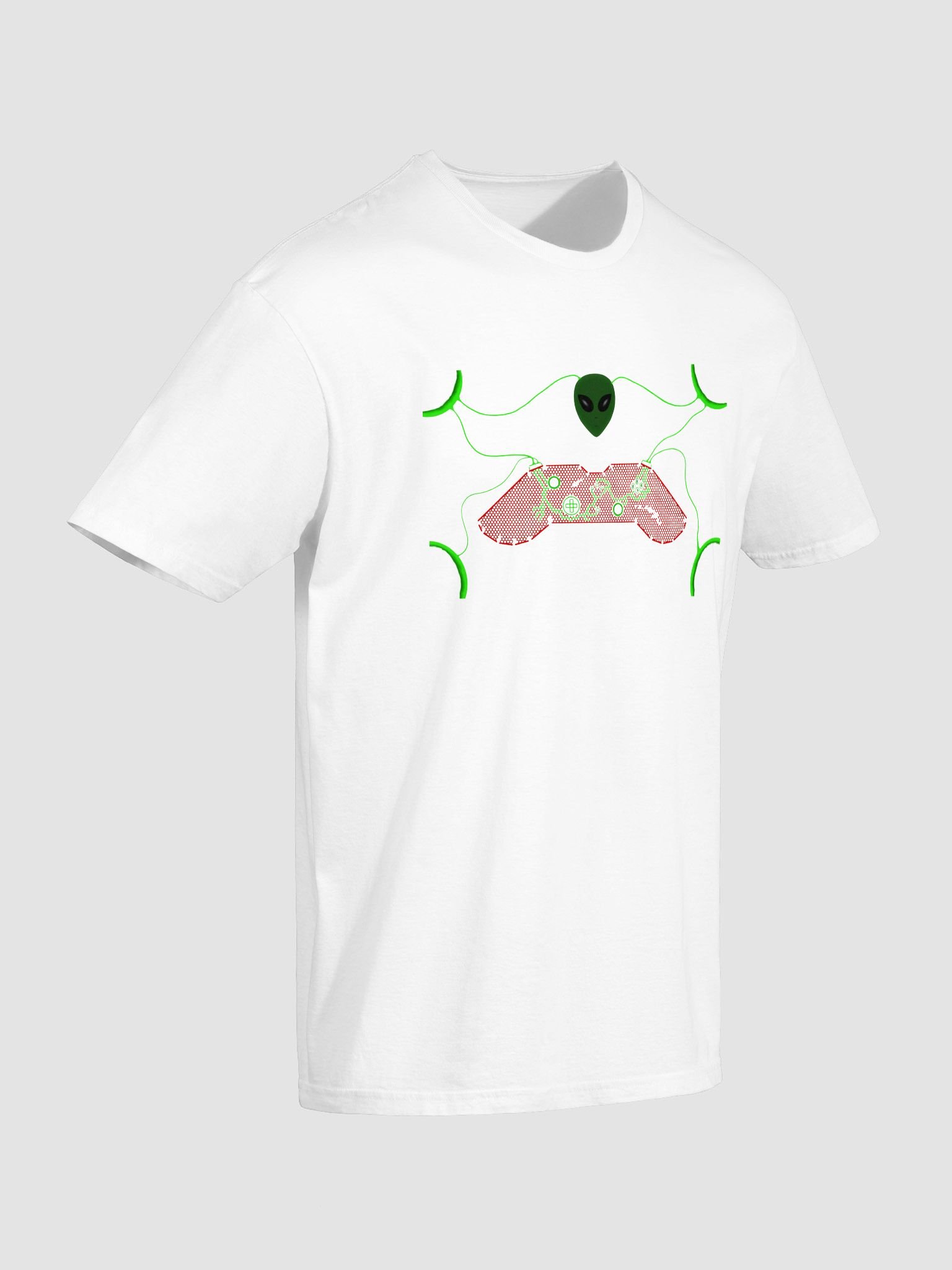Neon Circuit Alien T-Shirt product image (2)